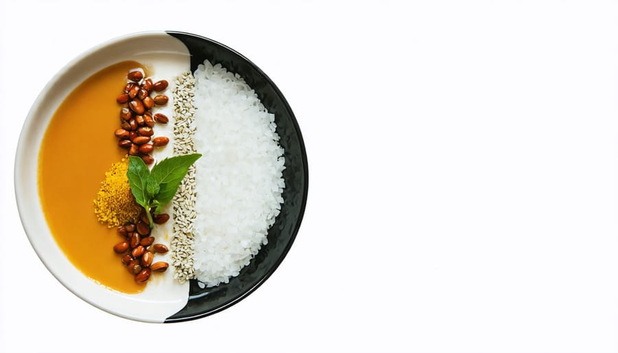 Contemporary plated dish showcasing various culinary seeds in modern gastronomy