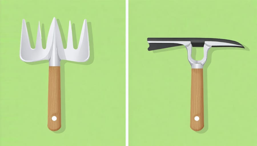 Comparison of traditional garden tools versus modern ergonomic versions