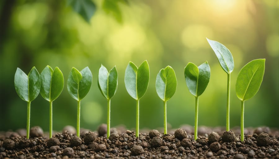 Close-up of hands holding diverse heirloom seeds in various colors and sizes